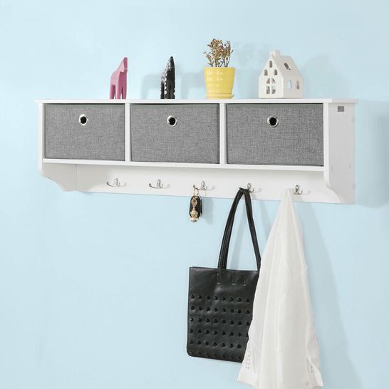 BOXED LOKESHORE WALL MOUNTED COAT RACK