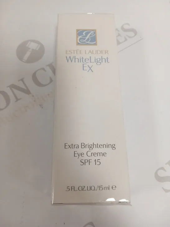 8 BOXED AND SEALED ESTEE LAUDER WHITE LIGHT EX EXTRA BRIGHTENING EYE CRÈME SPF 15 15ML