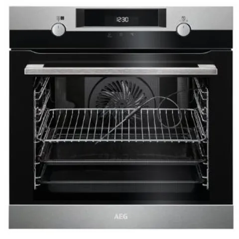 AEG INTEGRATED STEAM BAKE MULTI FUNCTION PYROLYTIC ELECTRIC OVEN STAINLESS STEEL MODEL BPK556220M