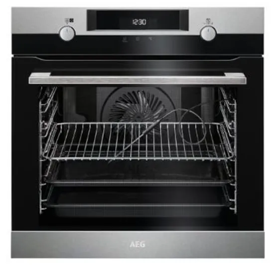 AEG INTEGRATED STEAM BAKE MULTI FUNCTION PYROLYTIC ELECTRIC OVEN STAINLESS STEEL MODEL BPK556220M RRP £784