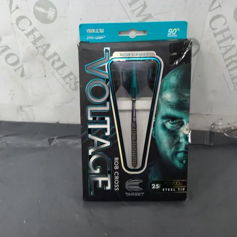 BOXED ROB CROSS BLACK PIXEL GRIP 90% TUNGSTEN STEEL TIP DARTS 