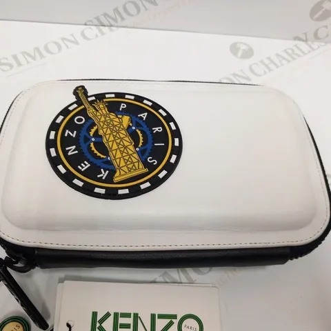 KENZO PARIS WHITE CLUTCH BAG