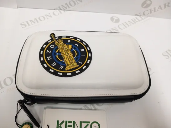 KENZO PARIS WHITE CLUTCH BAG