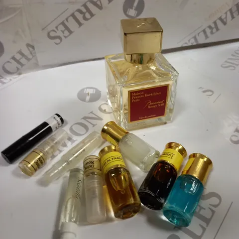 BOX OF APPROXIMATELY 15 OUD'S AND 1 BOTTLE OF BACCARAT ROUGE 540