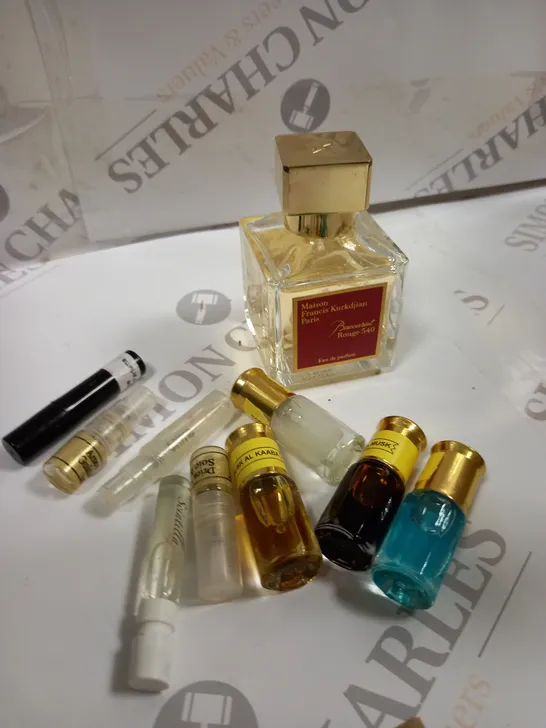 BOX OF APPROXIMATELY 15 OUD'S AND 1 BOTTLE OF BACCARAT ROUGE 540