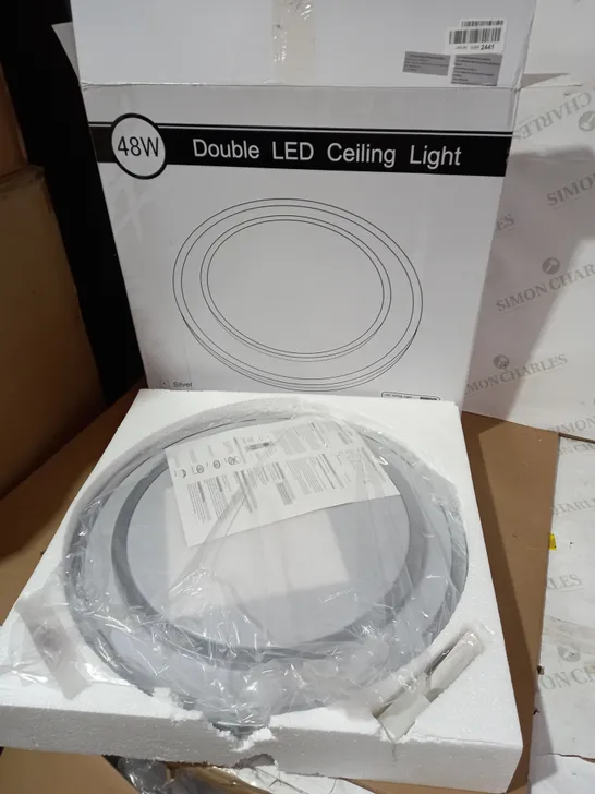 BOXED DESIGNER DOUBLE LED CEILING LIGHT