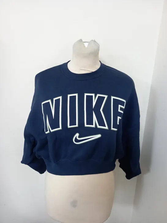 NIKE LOGO CROPPED SWEATSHIRT SIZE S