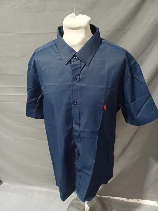 POLO RALPH LAUREN SHORT SLEEVED SHIRT IN NAVY SIZE UNSPECIFIED