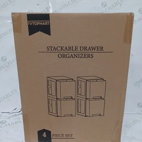 SEALED VTOPMART STACKABLE DRAWER ORGANIZERS