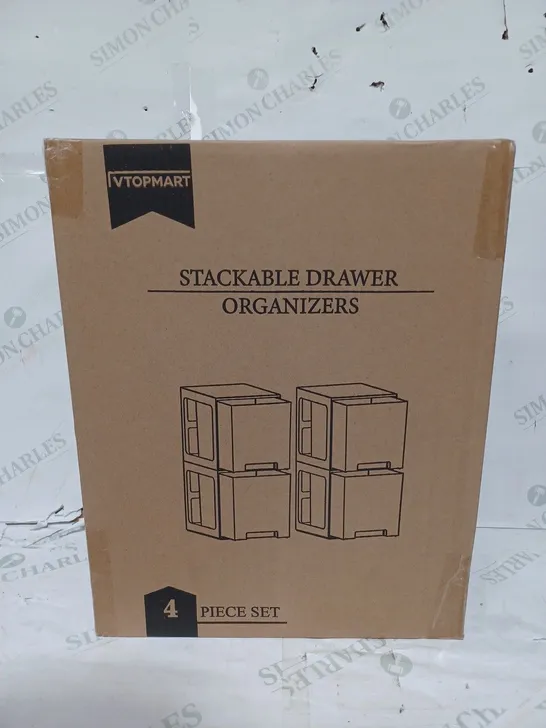 SEALED VTOPMART STACKABLE DRAWER ORGANIZERS