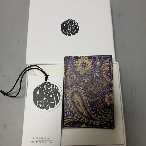 BOXED PRETTY GREEN MARRIOT PAISLEY CARD HOLDER