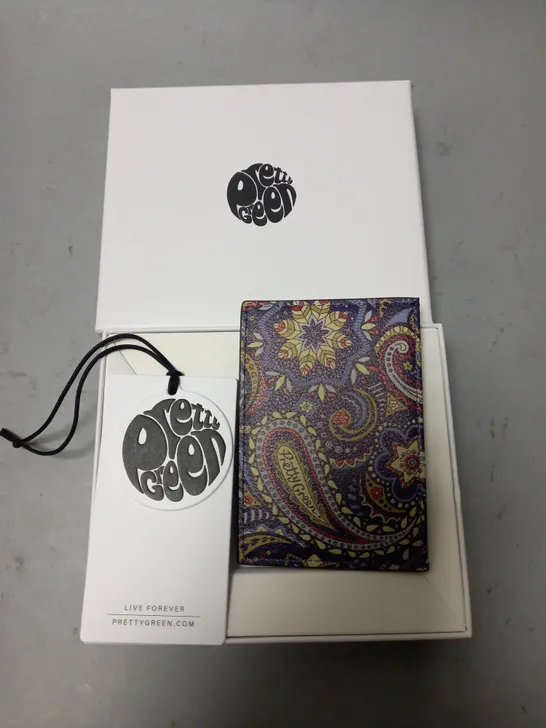 BOXED PRETTY GREEN MARRIOT PAISLEY CARD HOLDER