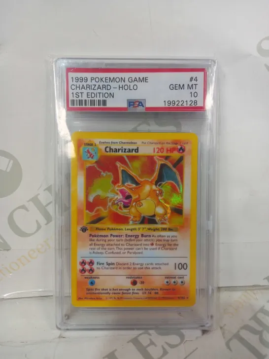 PROXY PSA FRAMED TRADING CARD - CHARIZARD HOLO 1ST EDITION (1999)- REPLICA