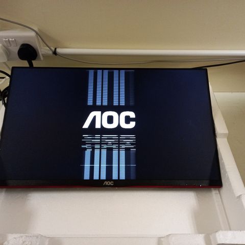 AOC 24G2U/BK WIDESCREEN IPS LED BLACK AND RED GAMING MONITOR