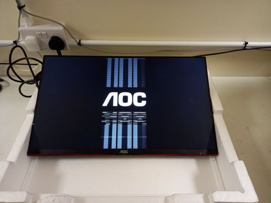 AOC 24G2U/BK WIDESCREEN IPS LED BLACK AND RED GAMING MONITOR