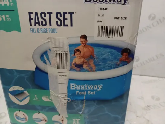 BESTWAY 8FT FAST SET POOL  RRP £44.99