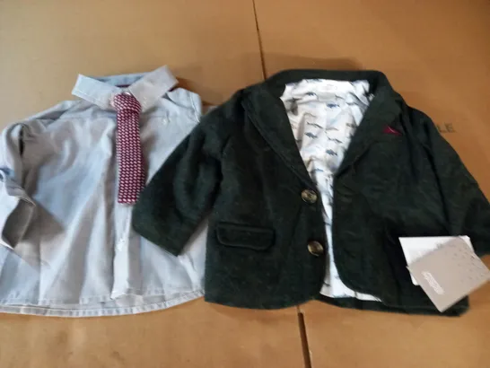 MAMAS AND PAPAS SHIRT AND BLAZER SET - 9-12M