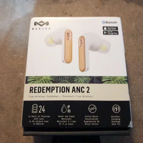 BOXED HOUSE OF MARLEY REDEMPTION ANC 2 TRUE WIRELESS BLUETOOTH EARPHONES