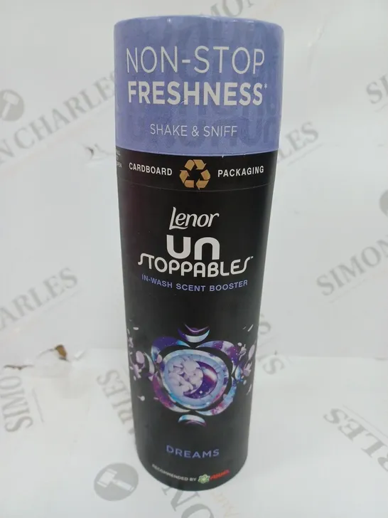 CARTON OF LENOR UNSTOPPABLES IN-WASH SCENT BOOSTERS DREAMS 264G