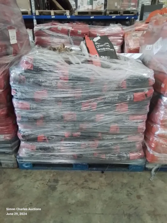 A PALLET TO CONTAIN APPROXIMATELY 55 X 5KG BAGS OF BIG K BARBECUE CHARCOAL BRIQUETTES 