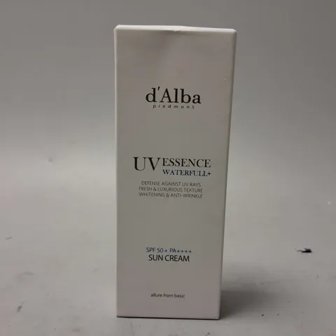 BOXED AND SEALED D'ALBA UV ESSENCE WATERFULL+ SPF 50+ PA++++ SUN CREAM (50ml)