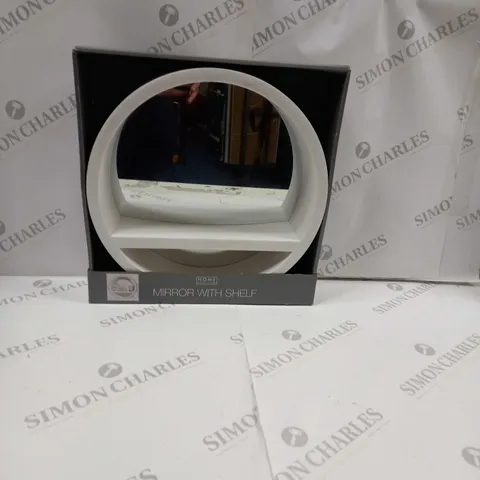 BOXED HOME COLLECTION MIRROR WITH SHELF 