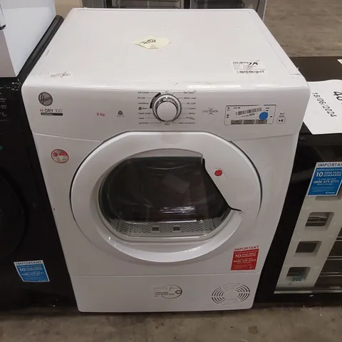 HOOVER HLEC8LG FREESTANDING CONDENSER TUMBLE DRYER - WHITE