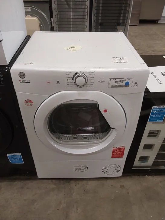 HOOVER HLEC8LG FREESTANDING CONDENSER TUMBLE DRYER - WHITE