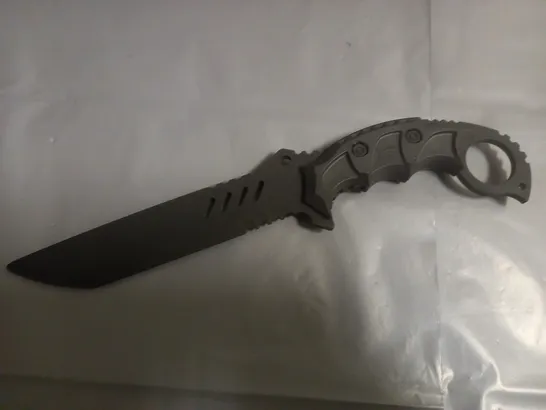 TS 6" BLACK PLASTIC TRAINING KNIFE