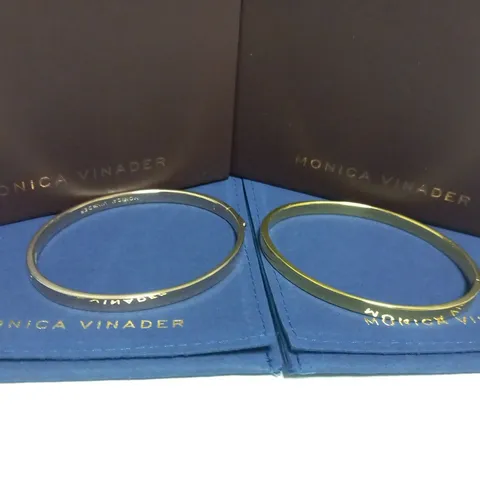 2 ASSORTED BOXED MONICA VINADER BRACELETS