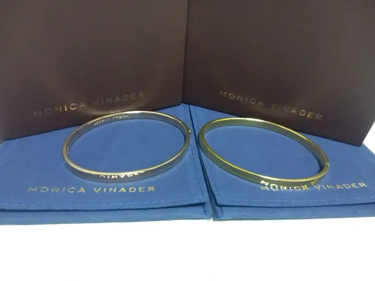 2 ASSORTED BOXED MONICA VINADER BRACELETS