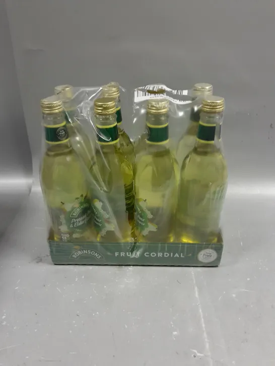 8 X BOTTLES OF ROBINSONS PRESSED PEAR & ELDERFLOWER CORDIAL - 8 X 500ML - COLLECTION ONLY 