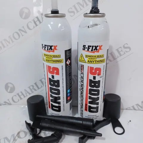 LOT OF 2 SFIXX S-BOND NO GUN 3-IN -1 SEALANT ADHESIVE AND FILLER