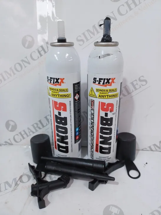 LOT OF 2 SFIXX S-BOND NO GUN 3-IN -1 SEALANT ADHESIVE AND FILLER