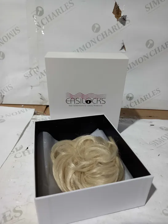 EASILOCKS ELASTICTED SCRUNCHIE ICE BLONDE