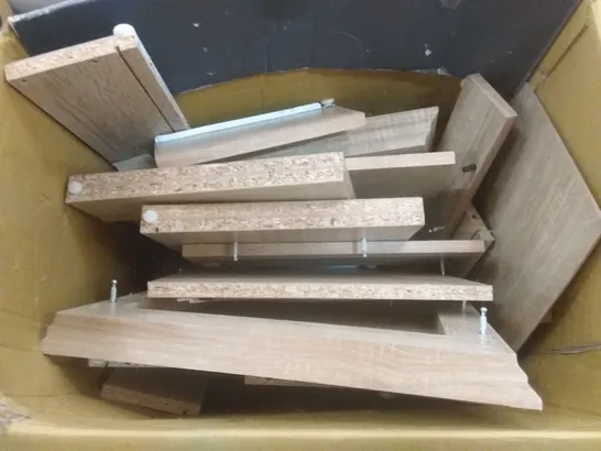 BOX OF ASSORTED WOODEN PARTS