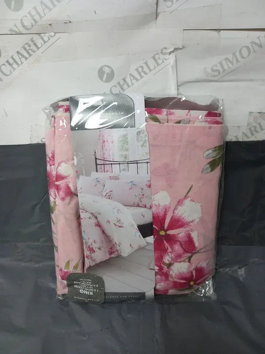 GAVENO CAVAILIA DUVET SET IN PINK FLORAL SIZE KING