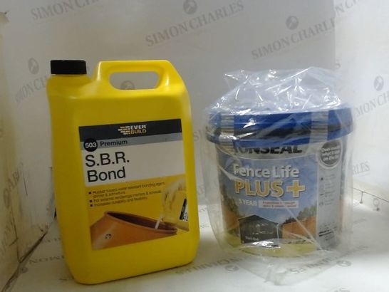 S.B.R BOND AND RONSEAL FENCE LIFE PLUS