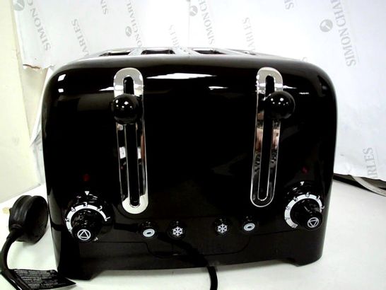 DUALIT 46205 4 SLOT LITE TOASTER IN BLACK FINISH