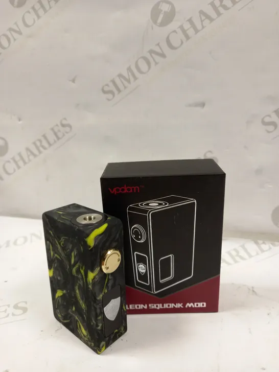 AUTHENTIC VPDAM LEON MECHANICAL SQUONK BOX MOD - YELLOW/BLACK 