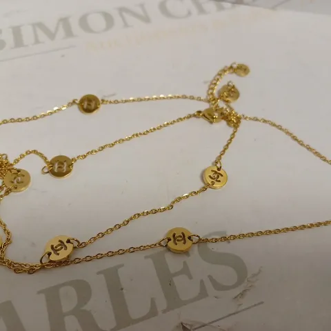 COCO CHANEL GOLD EFFECT NECKLACE