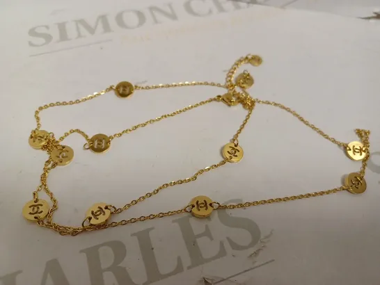 COCO CHANEL GOLD EFFECT NECKLACE