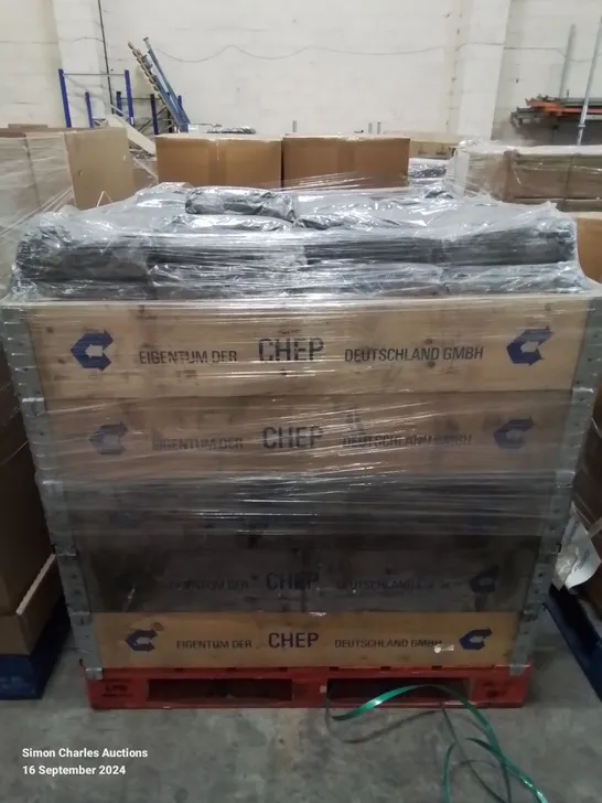 PALLET CONTAINING APPROXIMATELY 80 BRAND NEW CHENILLE DARK GREY BATH MATS