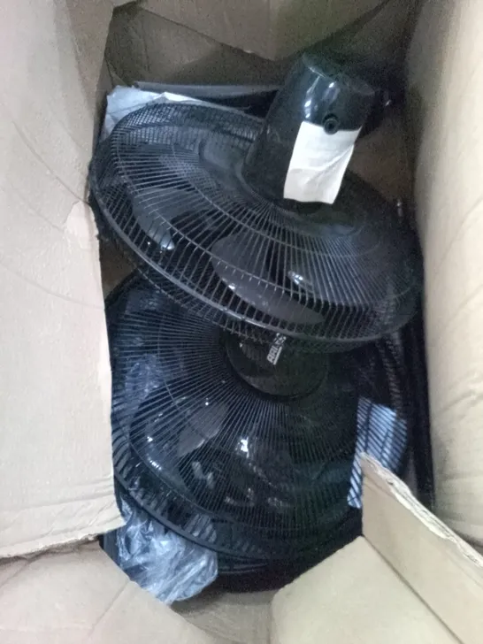 BOX OF 2 ASSORTED PEDESTAL FANS