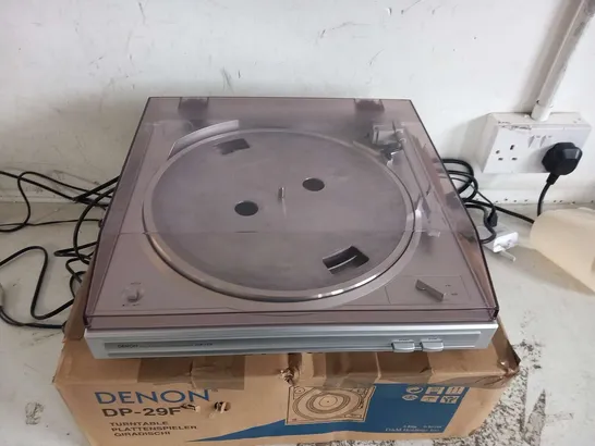 DENON DP29F SILVER FULLY AUTOMATIC TURNTABLE