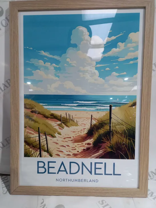 FRAMED WALL MOUNTABLE BEADNELL NORTHUMBERLAND PRINT