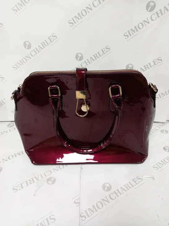 JENNY FAIRY MARRON SHINE LADIES HANDBAG 