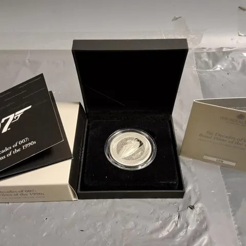 ROYAL MINT 2024 BOND 007 UK 2OZ SILVER PROOF COIN