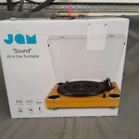 BOXED JAM "SOUND" ALL IN ONE TURNTABLE 