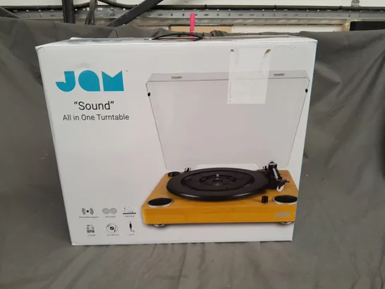 BOXED JAM "SOUND" ALL IN ONE TURNTABLE 